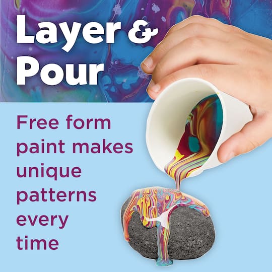 12 Pack: Faber-Castell® Hide & Seek Paint Pour Rocks Kit